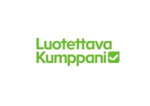 Luotettava kumppani -logo